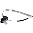 Front, Driver and Passenger Side Window Regulators, Power, With Motor