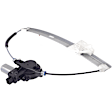 Front, Driver and Passenger Side Window Regulators, Power, With Motor