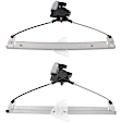 Front, Driver and Passenger Side Power Window Regulator, With Motor