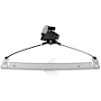 Front, Driver and Passenger Side Power Window Regulator, With Motor