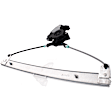 Front, Driver and Passenger Side Power Window Regulator, With Motor