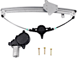 Front, Driver and Passenger Side Power Window Regulator, With Motor