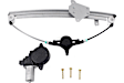 Front, Driver and Passenger Side Power Window Regulator, With Motor