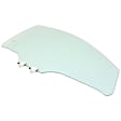 Front, Driver and Passenger Side Door Glasses, Green Tint, Replaces NAGS No. FD25435 GTYN, FD25436 GTYN