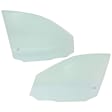 2009 Mercedes Benz C350 - Front, Driver and Passenger Side Door Glass, Sedan, 4-Door, Green Tint, FD23569 GTNN, FD23570 GTNN