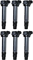 Ignition Coil, Set of 6, For Non-Turbo Models
