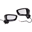 Driver and Passenger Side Mirror, Power Adjust, Non-Heated, Manual Folding, Paintable, No Signal Light, No Memory, No Puddle Light, No Auto-Dim, No Blind Spot Feature