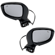 Driver and Passenger Side Mirror, Power Adjust, Heated, Manual Folding, Paintable, In-housing Signal Light, No Memory, No Puddle Light, No Auto-Dim, With Blind Spot Detection in Glass