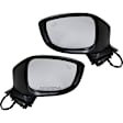 Driver and Passenger Side Mirror, Power Adjust, Heated, Manual Folding, Paintable, In-housing Signal Light, No Memory, No Puddle Light, No Auto-Dim, With Blind Spot Detection in Glass