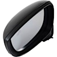 Driver and Passenger Side Mirror, Power Adjust, Heated, Manual Folding, Paintable, In-housing Signal Light, No Memory, No Puddle Light, No Auto-Dim, With Blind Spot Detection in Glass