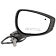 Driver and Passenger Side Mirror, Power Adjust, Non-Heated, Manual Folding, Paintable, No Signal Light, No Memory, No Puddle Light, No Auto-Dim, With Blind Spot Detection in Glass