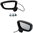 Driver and Passenger Side Mirror, Power Adjust, Driver Side - Heated; Passenger Side - Non-Heated, Manual Folding, Paintable, In-housing Signal Light, No Memory, No Puddle Light, No Auto-Dim