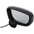 Driver and Passenger Side Mirror, Power Adjust, Driver Side - Heated; Passenger Side - Non-Heated, Manual Folding, Paintable, In-housing Signal Light, No Memory, No Puddle Light, No Auto-Dim