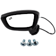 Driver and Passenger Side Mirror, Power Adjust, Driver Side - Heated; Passenger Side - Non-Heated, Manual Folding, Paintable, In-housing Signal Light, No Memory, No Puddle Light, No Auto-Dim