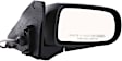Driver and Passenger Side Mirrors, Power Adjust, Manual Folding, Non-Heated, Textured Black, No Signal Light, No Memory, No Puddle Light, No Auto-Dimming, No Blind Spot Feature