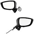 Driver and Passenger Side Mirrors, Power Adjust, Manual Folding, Heated, Paintable, In-housing Signal Light, No Memory, No Puddle Light, No Auto-Dimming, No Blind Spot Feature