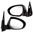 2010 Mazda 3 - Driver and Passenger Side Mirror, Power Adjust, Heated, Paintable, Manual Folding, In-housing Signal Light, No Blind Spot Feature, Without Memory Recall, No Puddle Light, No Auto-Dimming, Hatchback