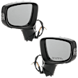 Driver and Passenger Side Mirror, Power Adjust, Non-Heated, Manual Folding, Paintable, In-housing Signal Light, No Memory, No Puddle Light, No Auto-Dim, With Blind Spot Detection in Glass