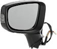 Driver and Passenger Side Mirror, Power Adjust, Non-Heated, Manual Folding, Paintable, In-housing Signal Light, No Memory, No Puddle Light, No Auto-Dim, With Blind Spot Detection in Glass