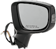 Driver and Passenger Side Mirror, Power Adjust, Non-Heated, Manual Folding, Paintable, In-housing Signal Light, No Memory, No Puddle Light, No Auto-Dim, With Blind Spot Detection in Glass