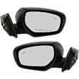 Driver and Passenger Side Mirror, Power Adjust, Heated, Manual Folding, Paintable, In-housing Signal Light, No Memory, No Puddle Light, No Auto-Dim, With Blind Spot Detection in Glass