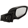 Driver and Passenger Side Mirror, Power Adjust, Heated, Manual Folding, Paintable, In-housing Signal Light, No Memory, No Puddle Light, No Auto-Dim, With Blind Spot Detection in Glass