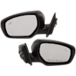 Driver and Passenger Side Mirror, Power Adjust, Heated, Manual Folding, Paintable, In-housing Signal Light, No Memory, No Puddle Light, No Auto-Dim, With Blind Spot Detection in Glass
