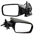 Driver and Passenger Side Mirrors, Power Adjust, Non-Folding, Heated, Textured Black, No Signal Light, No Memory, No Puddle Light, No Auto-Dimming, No Blind Spot Feature