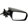 Driver and Passenger Side Mirrors, Power Adjust, Non-Folding, Heated, Textured Black, No Signal Light, No Memory, No Puddle Light, No Auto-Dimming, No Blind Spot Feature