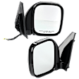 Driver and Passenger Side Mirror, Power Adjust, Heated, Manual Folding, Paintable, No Signal Light, No Memory, No Puddle Light, No Auto-Dim, No Blind Spot Feature