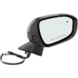 Driver and Passenger Side Mirror, Power Adjust, Heated, Manual Folding, Paintable, In-housing Signal Light, No Memory, No Puddle Light, No Auto-Dim, With Blind Spot Glass