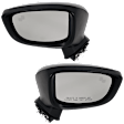 Driver and Passenger Side Mirrors, Power Adjust, Manual Folding, Non-Heated, Paintable, In-housing Signal Light, No Memory, No Puddle Light, No Auto-Dimming, With Blind Spot Detection in Glass