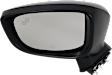 Driver and Passenger Side Mirrors, Power Adjust, Manual Folding, Non-Heated, Paintable, In-housing Signal Light, No Memory, No Puddle Light, No Auto-Dimming, With Blind Spot Detection in Glass
