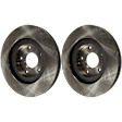 Front Brake Discs, Plain Surface, Vented, 5 Lugs, 11.65 in. Disc Diameter
