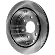 Front and Rear Brake Disc, 4-Wheel Set, Plain Surface, Vented, 6 Lugs