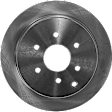 Rear Brake Discs, Plain Surface, Vented, 6 Lugs, 11.24 In