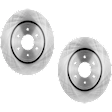 Front Brake Discs, Plain Surface, Vented, 6 Lugs, 11.65 in. Disc Diameter, 3.5/3.8/4.0L Engines