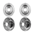 Rear Brake Discs, Plain Surface, Vented, 6 Lug Wheels, 4WD/RWD, 3.8/4.0L Engines