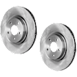 Front Brake Discs, Plain Surface, Vented