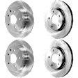 2016 Nissan Sentra - Front and Rear Brake Disc, Natural Finish, Plain Surface, 5 Lugs, Front-279.91 mm/Rear-291.59 mm, With Rear Disc Brake, 1.8L 4Cyl
