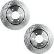 Front Brake Disc, Natural Finish, Plain Surface, Vented, 6 Lugs, 350.01 mm, 5.6L, 8Cyl