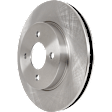 2014 Nissan Versa Note - Front Brake Disc, Plain Surface, Vented, 4 Lugs, 260 mm, 1.6L 4Cyl