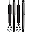 Front and Rear, Driver and Passenger Side Shocks, Twin-tube, 4WD