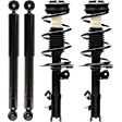 Front and Rear, Driver and Passenger Side Shock and Fully Loaded Strut