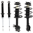 Front and Rear, Driver and Passenger Side Shock and Fully Loaded Strut