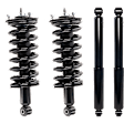 Front and Rear, Driver and Passenger Side Shock and Fully Loaded Strut, 4WD