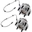 Front, Driver and Passenger Side Wheel Hub, 6 Lugs, With Bearing, With Sensor, RWD