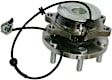 4-Wheel Set Front and Rear, Driver and Passenger Side Wheel Hubs, with Bearings and Sensor, RWD