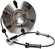 4-Wheel Set Front and Rear, Driver and Passenger Side Wheel Hubs, with Bearings and Sensor, RWD