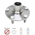 Front, Driver and Passenger Side Wheel Hub, 5 Lugs, Without Bearing, 3.0L, 6Cyl
